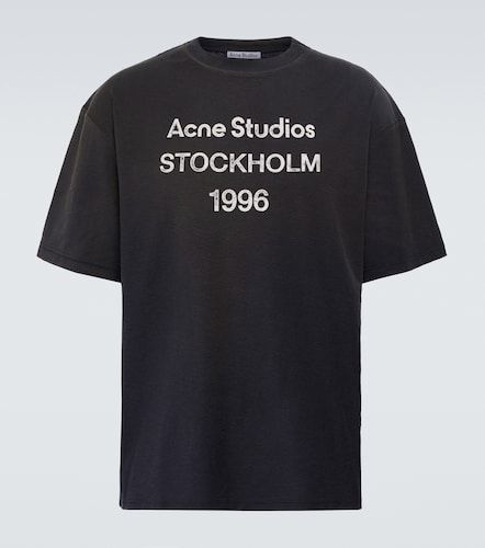 T-shirt imprimé en coton mélangé à logo - Acne Studios - Modalova