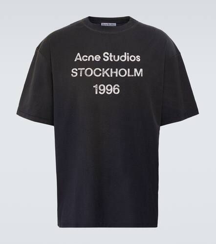 T-shirt imprimé en coton mélangé à logo - Acne Studios - Modalova