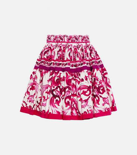 Mini-jupe en coton imprimé - Dolce&Gabbana - Modalova
