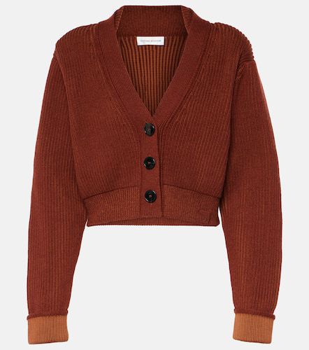 Cardigan raccourci en laine mélangée - Victoria Beckham - Modalova