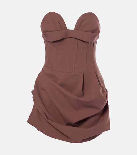 Robe bustier en laine mélangée - Magda Butrym - Modalova