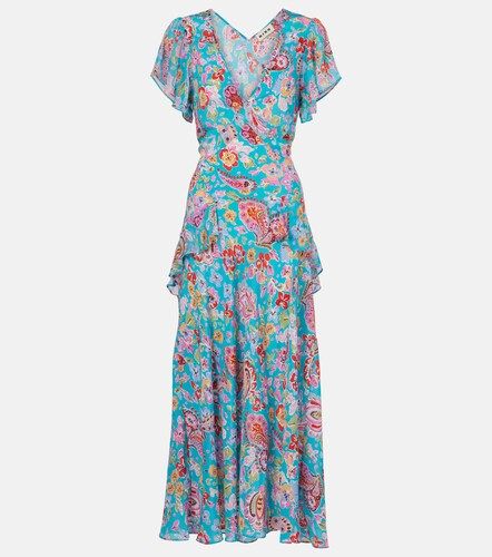 Robe midi Evie en crêpe de soie - Rixo - Modalova