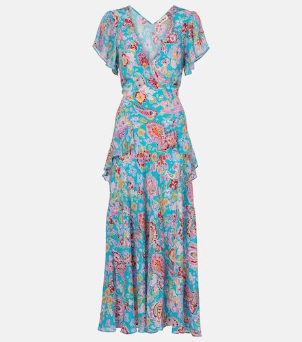 Robe midi Evie en crêpe de soie - Rixo - Modalova