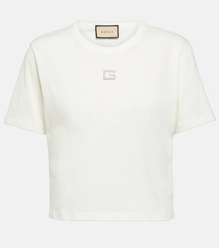 Gucci T-shirt raccourci en coton - Gucci - Modalova