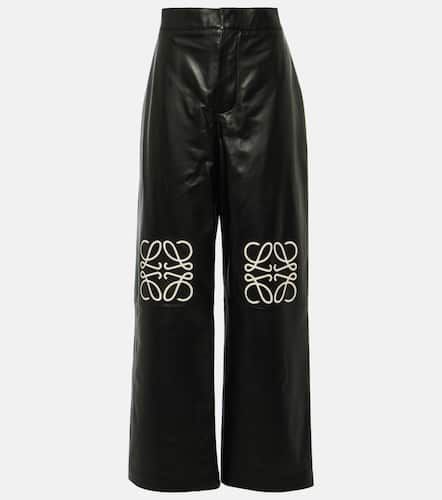 Pantalon ample Anagram en cuir - Loewe - Modalova