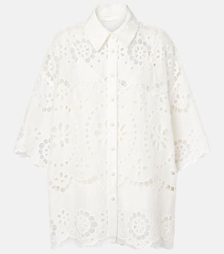 Chemise Pop brodée en lin - Zimmermann - Modalova