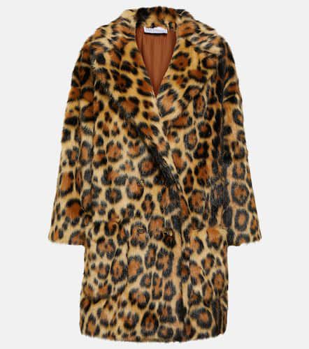 Manteau en fourrure synthétique à motif léopard - REDValentino - Modalova