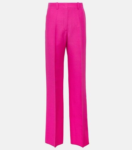 Pantalon ample en laine et Crêpe Couture - Valentino - Modalova