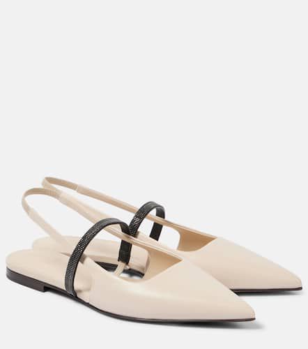 Ballerines Pointy en cuir - Brunello Cucinelli - Modalova