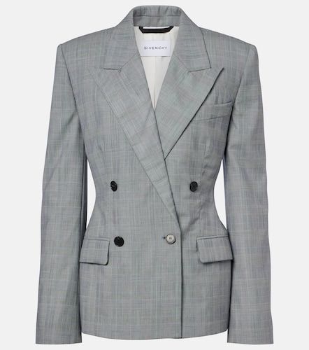 Blazer en laine à carreaux - Givenchy - Modalova