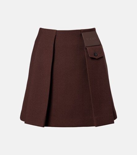 Loewe Mini-jupe en laine et soie - Loewe - Modalova