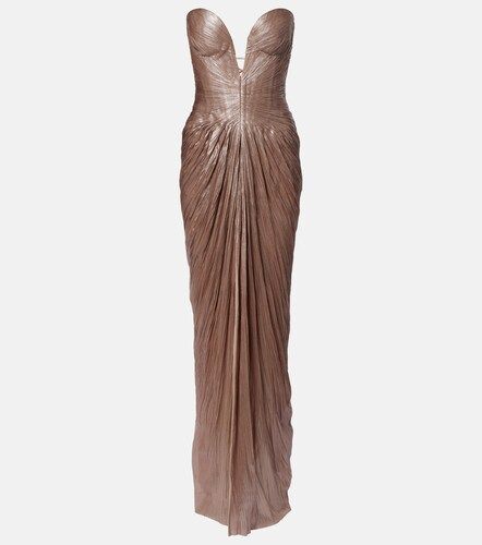 Robe longue Alessandra en lamé - Maria Lucia Hohan - Modalova