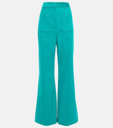 Pantalon ample Alina en velours de coton côtelé - Victoria Beckham - Modalova