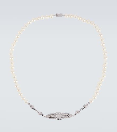 Collier Majesty en or 14 ct, perles et diamants - Rainbow K - Modalova