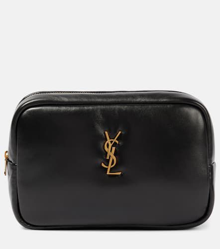 Trousse de maquillage en cuir matelassé - Saint Laurent - Modalova