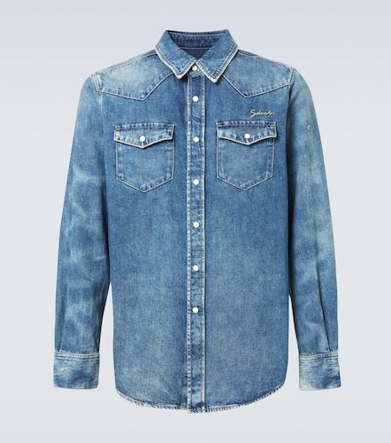 Chemise en denim à logo brodé - Givenchy - Modalova