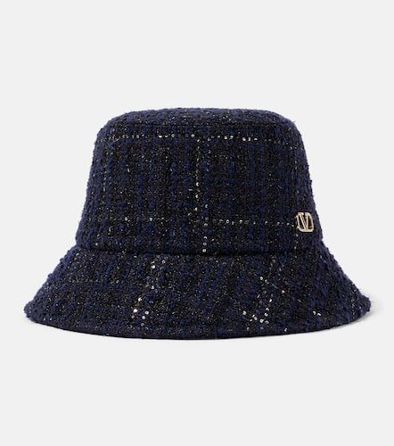 Chapeau bob VLogo Signature en tweed - Valentino - Modalova