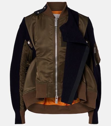 Veste blouson à empiècements - Sacai - Modalova