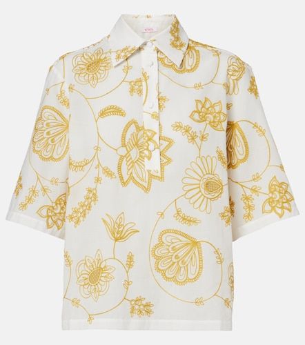 Chemise Izana brodée en coton mélangé - Eres - Modalova