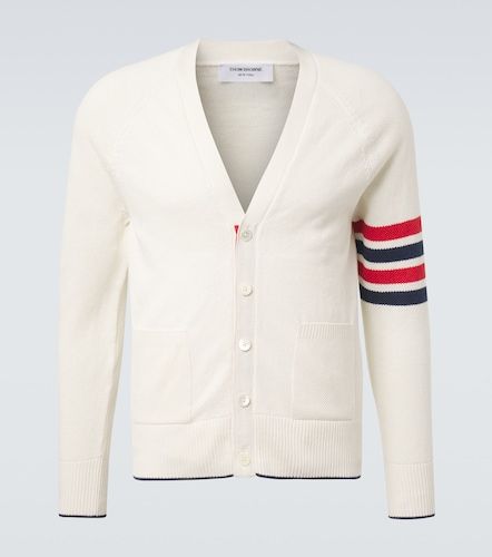 Cardigan 4-Bar en lin et coton - Thom Browne - Modalova