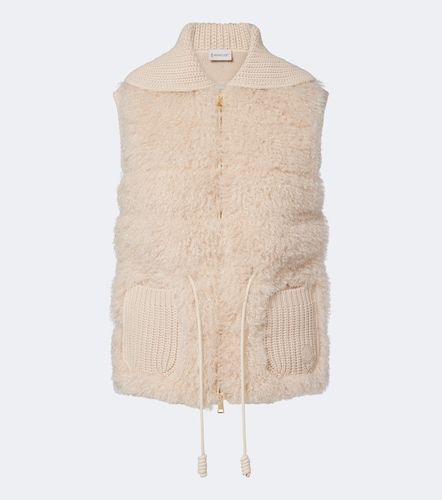 Doudoune sans manches en laine et cachemire - Moncler - Modalova
