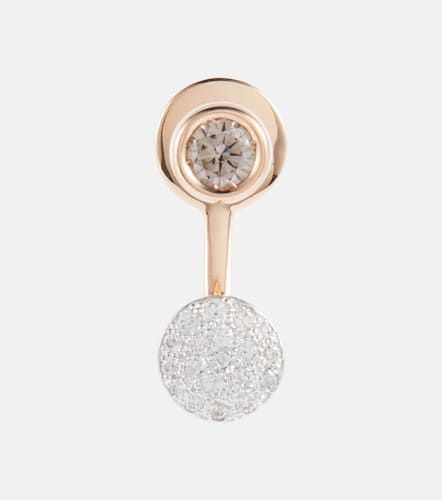 Boucle d'oreille unique Sabbia en or rose 18 ct et diamants - Pomellato - Modalova