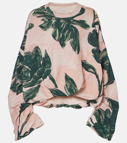 Sweat-shirt en coton à fleurs - Dries Van Noten - Modalova