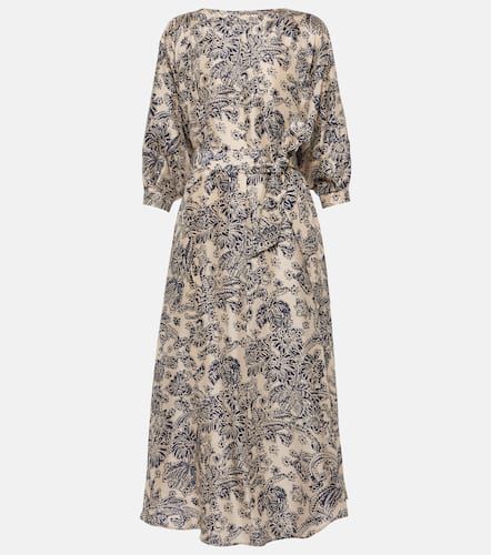 Robe midi imprimée en soie - Loro Piana - Modalova