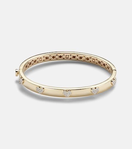 Bracelet Heart en or 14 ct et diamants - Sydney Evan - Modalova