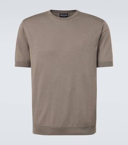 Pull en soie et coton - Giorgio Armani - Modalova