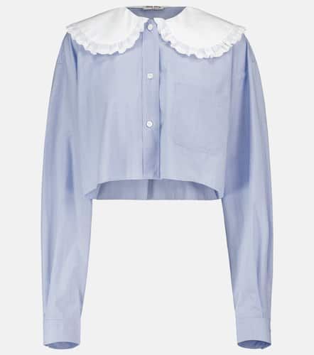 Miu Miu Blouse en popeline de coton - Miu Miu - Modalova