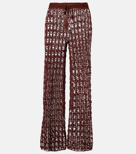 Pantalon ample en crochet de coton - Anna Kosturova - Modalova