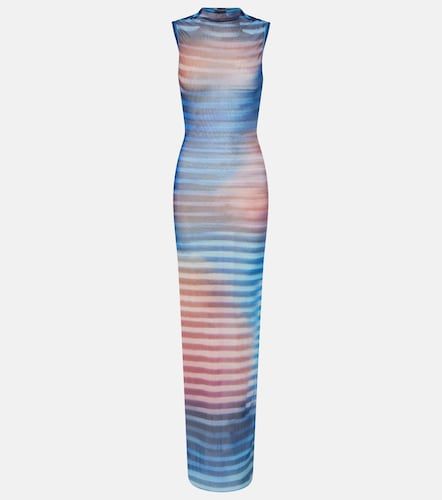 Robe longue Air rayée en tulle - Jean Paul Gaultier - Modalova