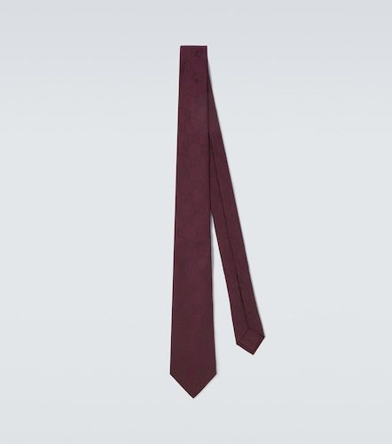 Cravate GG en jacquard de soie et coton - Gucci - Modalova