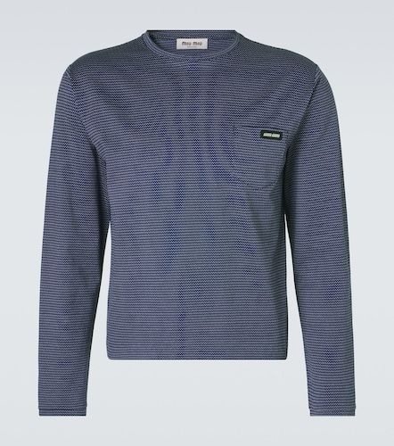 Miu Miu T-shirt rayé en coton - Miu Miu - Modalova