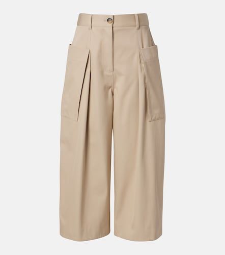Pantalon court en coton et soie - Loewe - Modalova