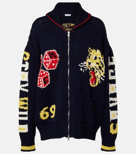 Cardigan en coton et intarsia - Stella McCartney - Modalova