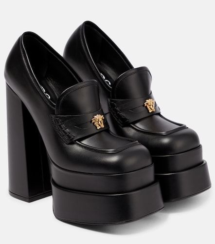 Mocassins à plateau Aevitas en cuir - Versace - Modalova