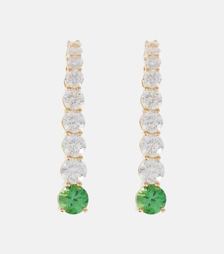 Boucles d'oreilles Aria en or 18 ct, diamants et grenats - Melissa Kaye - Modalova