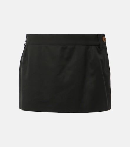 Mini-jupe taille basse en laine - Vivienne Westwood - Modalova