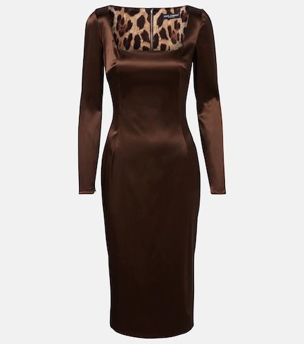 Dolce&Gabbana Robe midi en satin - Dolce&Gabbana - Modalova