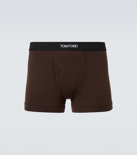 Boxer en coton mélangé à logo - Tom Ford - Modalova