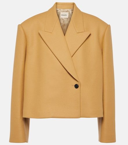 Veste courte Raymond en laine mélangée - Khaite - Modalova