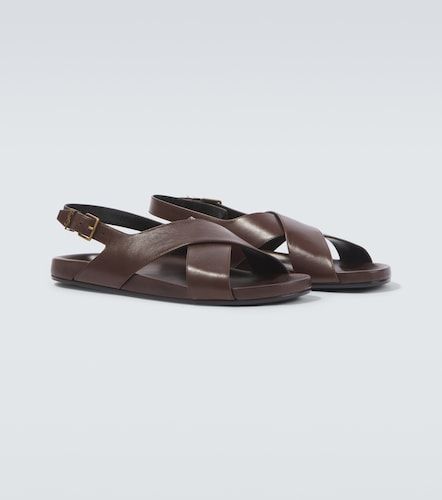 Sandales Helios Cassandre en cuir - Saint Laurent - Modalova
