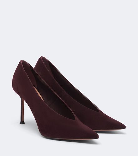 Escarpins Voltaire en daim - Aquazzura - Modalova