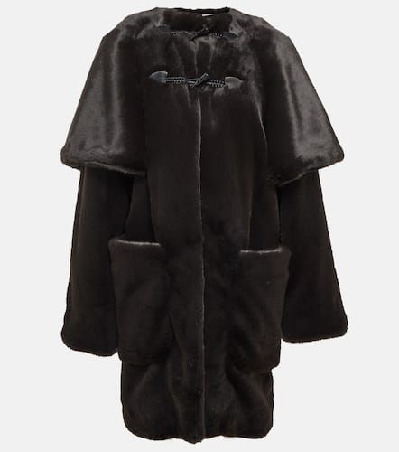 Manteau en fourrure synthétique et cuir - Alaïa - Modalova