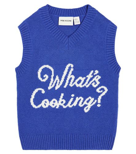 Pull sans manches What's Cooking en laine et coton - Mini Rodini - Modalova