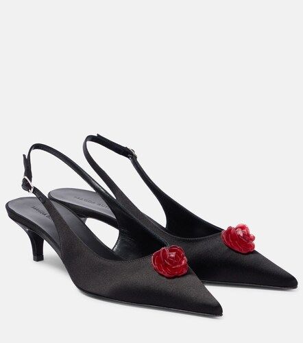 Escarpins 45 en satin à fleurs - Magda Butrym - Modalova