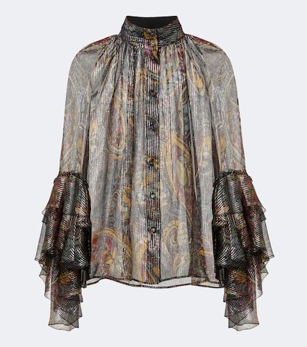 Blouse en soie mélangée à imprimé - Etro - Modalova