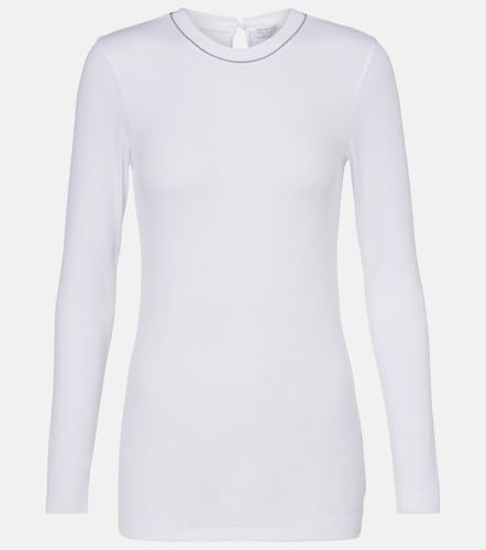 Top en coton mélangé - Brunello Cucinelli - Modalova